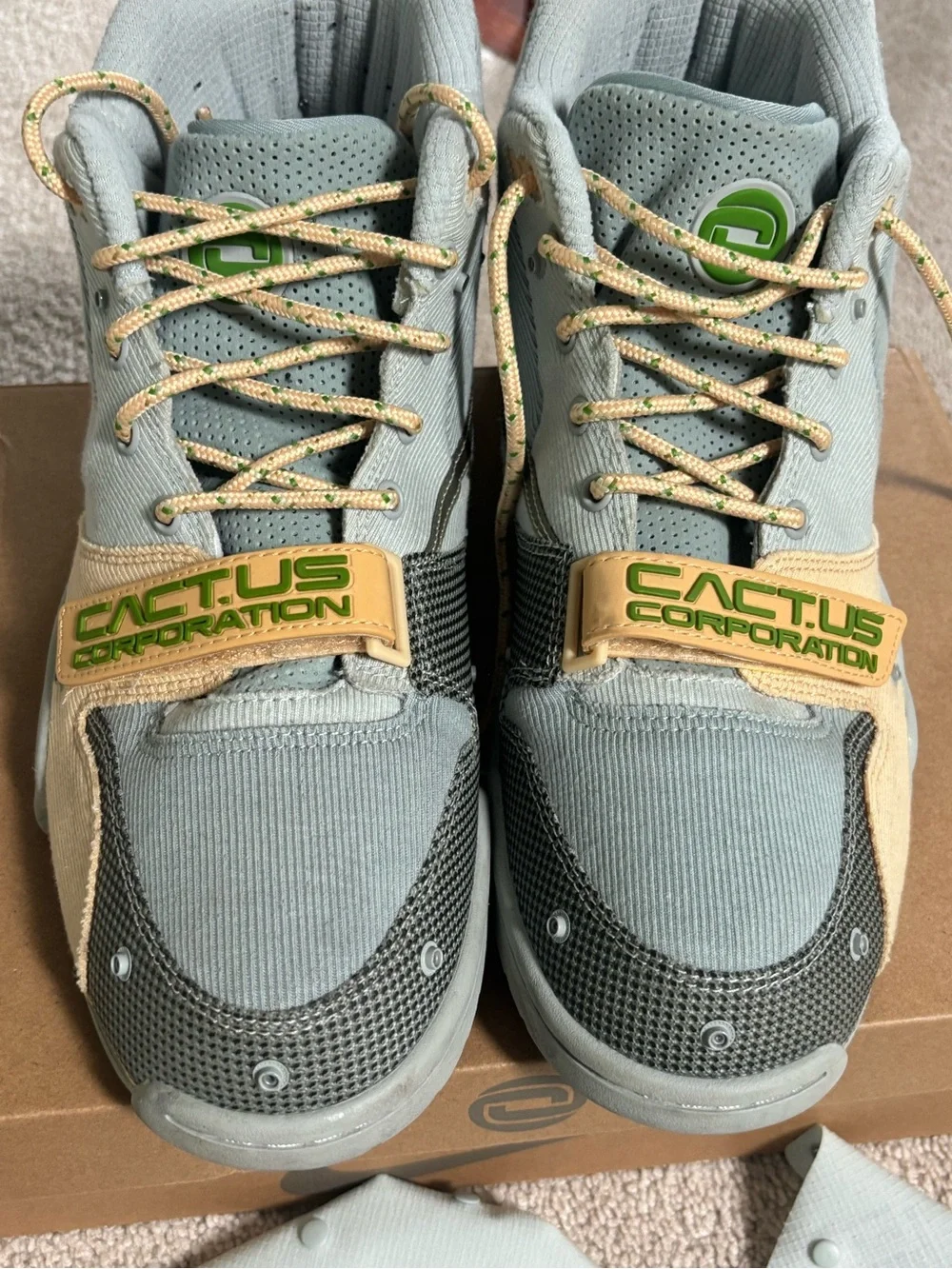 Travis Scott Nike Air Trainer Men’s Size 10.5 Grey Haze Sneakers Canvas